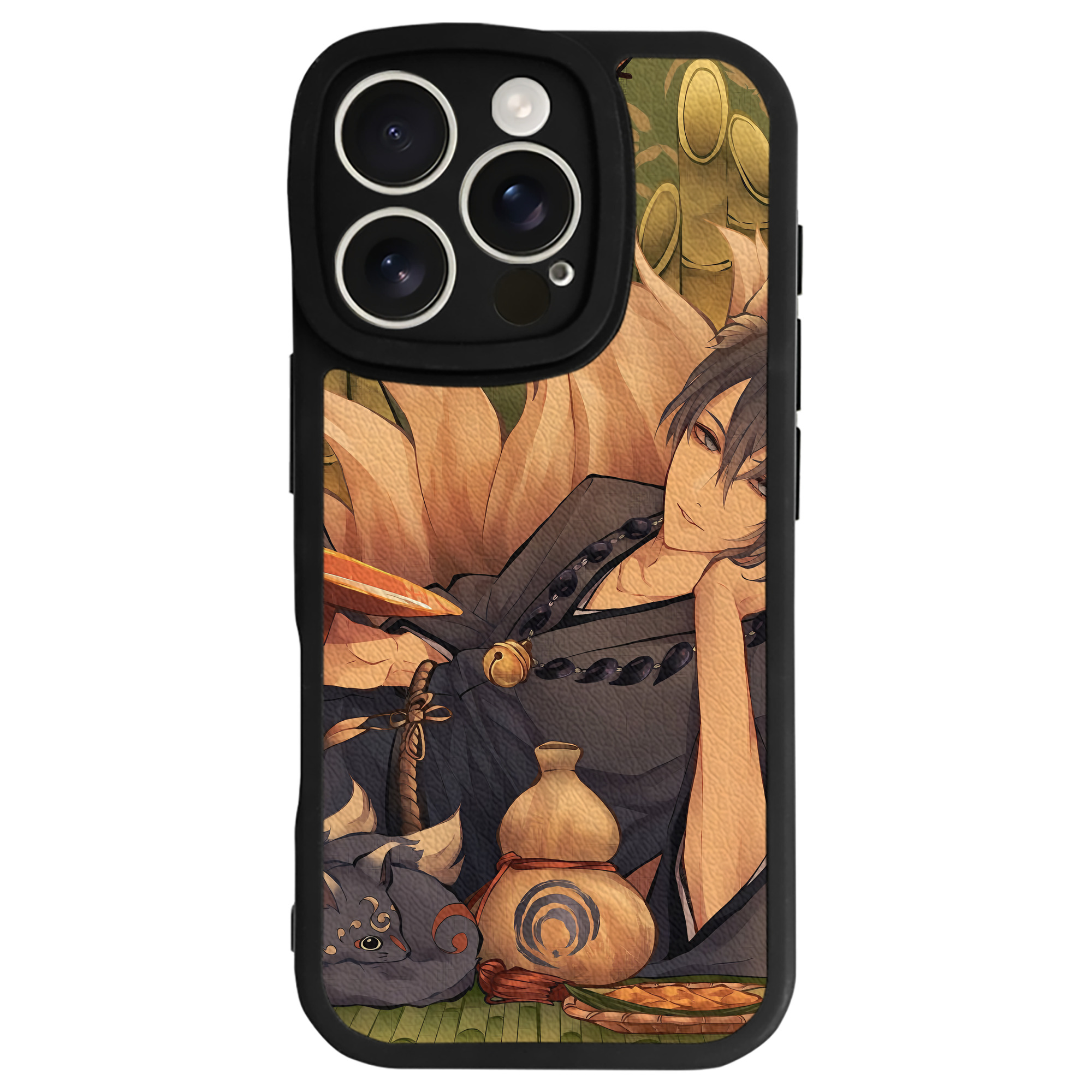（画像用） 刀剣乱舞 Touken Ranbu 【iPhone 16シリーズ対応】シリコンスマホケース（レザー調） 材質：シリコン